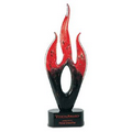 Red Flame Artistic Glass Designs